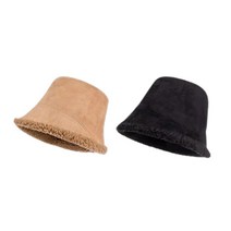 똑소녀 2개 리버시블 뽀글이 버킷햇 겨울 여성 벙거지 양면 털 방한 모자