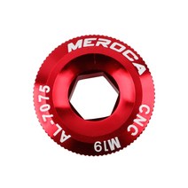자전거체인휠 크랭크암 mtb 알루미늄 합금 나사 고정 볼트 세트 너트 m18m19m20, m19 레드