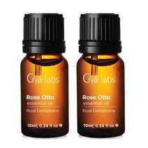 Gya Labs Rose Otto Essential Oil 지야 랩스 로즈 오토 에센셜 오일 10ml(0.34oz) 2팩