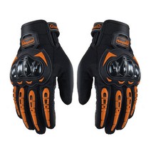 오토바이 BMX MX ATV MTB Motocross 먼지 자전거 경주 내리막 전술 장갑, L, Orange