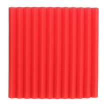 방음 파티션 벽 칸막이 블랙레드 폼 흡음 웨지 타일 폼 노이즈 스폰지 음향 폼 적합, 빨간색