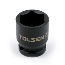 TOLSEN 툴쎈 임팩소켓 복스알(단) 1/2 32mm, 1/2인치 32mm, 1개