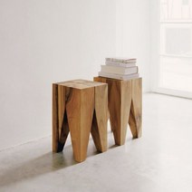 비트라 바켄잔 스툴 테이블 원목 미드센츄리 디자인 Backenzahn Side Table, 우드L