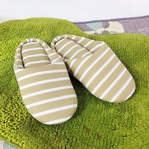 여성용 줄무니 뒷꿈치 슬리퍼여성 실내화 푹신한 슬리퍼 줄무늬 두툼한 뒷꿈치 폭신폭신/ koonshop