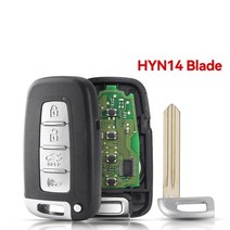 스마트키복사 스마트키고장 자동차디지털키 스마트키개조 KEYYOU For Hyundai Sonata 2011 기아 Sportage S, 06 4 Buttons HYN14