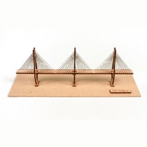 부산 거가대교 다리 목재 프라모델 키트 두뇌발달 과학교구 수업교구 토이 나무조립, 상세페이지참조