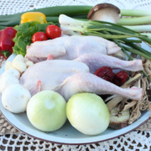 치킨마켓 국내산 냉장 생닭 생닭고기 통닭 삼계 삼계탕용닭 60호 65호 70호(2마리X1팩), 700g