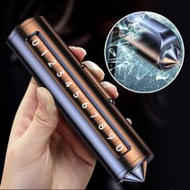 로드블레스 라이프가드 3in1 주차번호판 안전망치 벨트커터, 메탈그레이