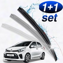 일음쇼핑^^*m올뉴모닝17이후 와이퍼 600mm350mm 세트 차량유리 고급 자동차 하이브리드 교체용 용품 앞유리 스포일러 간편일medi^*^