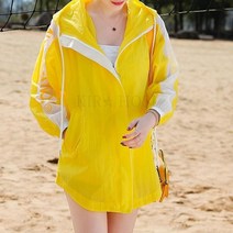 kirahosi 봄 여름 여성 가벼운 바람막이점퍼 가오리핏 얇은 후드집업 + 덧신증정 V3wu8j