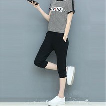 블루이즈 7부 심플 트레이닝 바지