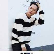 여자니트 남자 데일리 스트라이프니트 남녀공용