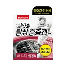 불스원 폴라패밀리 살라딘 에어컨 히터 훈증타입 차량탈취제 무향 본품, 65.8g, 4개