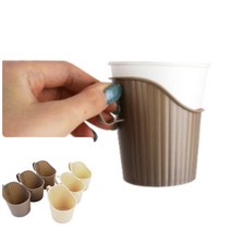 위월천 종이컵홀더 6P 컵받침 위생적인 디자인