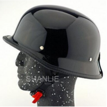 모모쭌 독일군 헬멧 할리 반모 헬멧 유광 무광, 매트블랙M