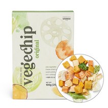 원더푸드 반려동물 베지칩 동결건조간식 25g, 야채, 4개