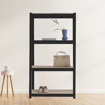 베란다선반 팬트리장 철제수납장 4단 400 x 400 x 900, 화이트