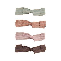 그로위시 리틀비티 SILKY CHECK RIBBON PIN