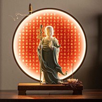 세라믹 부처무드등 템플 석가모니 수공예품 홀더, 부처님조명A