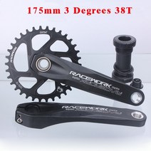 RACEWORK 자전거 크랭크 170175mm MTB GXP 크랭크 체인 링 포함 32T 34T 36T 38T SRAM XX1 XO1 X1 GX XO X9 용 하단 브래킷, 175mm 3도 38T