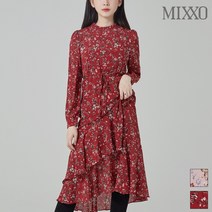 미쏘 미쏘 프릴 플라워 롱 원피스_MIWOW9T12S