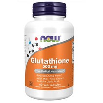 나우푸드 글루타치온 500mg 60 베지 캡슐 / NOW Supplements Glutathione 500 mg 60 Veg Capsules, 60정, 1개