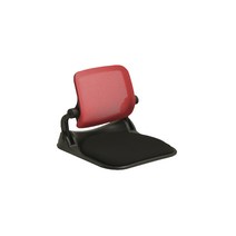 제이비제이 A9 에이나인 접이식 틸팅 좌식의자 블랙 / 레드, 발포우레탄스폰지