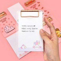 레이지스타 아크릴 클립보드+메모지 메모카드 무지 공시생 단어장 미니 노트패드, 4000레이지스타아크릴클립보드＋메모지 랜덤
