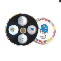 보드미 골프용품 세인트나인 X 4구 TIN 111 골프공, 화이트, 금장