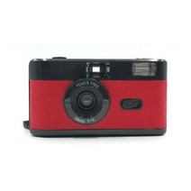 Kodak 필름 용 사진 35mm 일회용 재사용 가능한 플래시 카메라 270794, Black Red, Cam(18exp colorfilm)