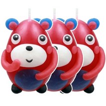 이야코 아기나라 캐릭터양초 만들기세트, 곰돌이, 3세트