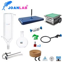 JOANLAB 콜드 트랩이있는 단거리 증류 유리 실험실 혼합 환류 장치 2000ml 추출, 한개옵션0