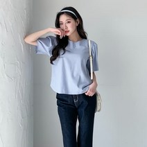 디작소 여성 여름 페트리 린넨 퍼프 반팔 블라우스