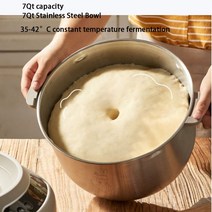 밀가루반죽기 제빵 반죽기 가정용 업소용 220V 7L 반죽 기계 밀가루 빵 믹서 발효 곰 lectric 제조기 홈 마, 한개옵션1, 02 EU