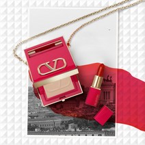 [국내정품][발렌티노 뷰티] 고-클러치 + 로쏘 미니 립스틱 2종세트, 02 라이트 + 219A 스타 스터디드