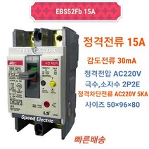 LS산전 EBS52Fb 2P 15A/30mA 누전차단기 5kA ELCB ELB