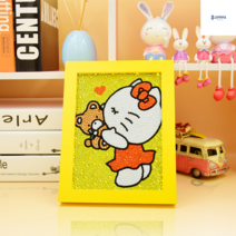보석십자수 헬로키티 액자 키티 diy 큐빅 비즈 사각 애니 만들기, KT30