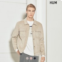 흄 남성용 스웨이드 변형 트러커 재킷 FHOSCUV141M