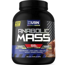 유에스엔 애너볼릭 매스 초콜릿 맛, 2.72kg, 1개