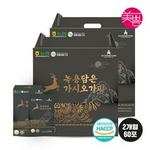 미쁨생활건강 국내산 녹용담은 가시오가피 70ml 2박스 총 60포, 가시오가피 70ml 2박스(60포)