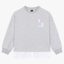 인디고키즈 ( 낮12시전 주문시 당일발송!! ) 대전유성점 신학기 준비 봄 신상오픈& 겨울 클리어런스 세일/ 데일리룩~ [우븐매칭 스마일맨투맨] IKMA23103