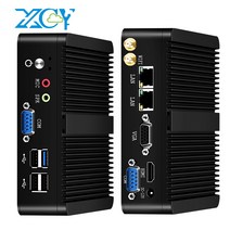 XCY-팬리스 미니 PC 인텔 셀러론 J1900 쿼드코어 2.0GHz 2x IoT 산업용, Intel Celeron J1800, NO RAM NO SSD NoWiFi