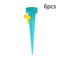 스마트팜 일관 식물 자체 급수 장치 자동 물방울 관개 시스템 스파이크 느린 릴리스 제어 스위치 정원 도구, [09] blue 6pcs