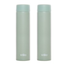 (1+1)클리나 스텐 소형 티 커피 포켓 미니 텀블러 150ml 200ml, 민트 1+1