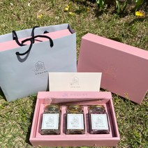 [우리집수제차] 수제 꽃차선물세트 (꽃차3종+대나무차집게+고급패키지상자+고급쇼핑백+음용설명서) 스승의날 어버이날 첫인사 상견례, 02 심신안정에 좋은