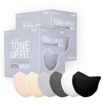 참존 톤업핏 스탠다드 KF94 마스크 팩 50매+50매(총 100매), 베이지(50매/대형), 코랄(50매/대형)