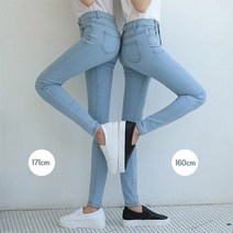 마이시즌 여성 대박쫀쫀 아담녀버젼 청바지 스판 쫀득 155~160cm