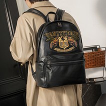 남자 백팩 개성 자수 스트리트 패션 노트북 가방 학생 책가방