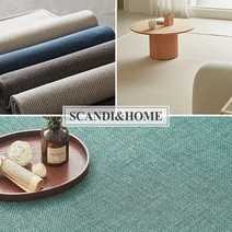 스칸디앤홈 BEST 관리쉬운 사이잘/린넨 러그 카페트 4종, 1-9 헤링본 애쉬그레이 50x100