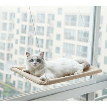 공간활용 고양이 윈도우 해먹(베이지), 상세 참조